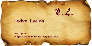 Medve Laura névjegykártya